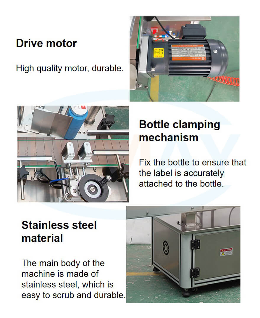 Automatic round bottle positioning labeling machine (4) Etichettatrice automatica per il posizionamento di bottiglie rotonde (4)