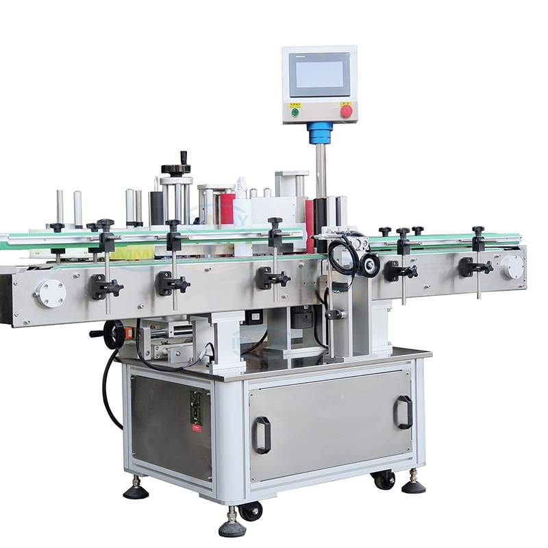 Automatic round bottle labeler Etichettatrice automatica per bottiglie rotonde
